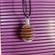 Load image into Gallery viewer, Tumble Stone Cage Necklace
