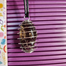 Load image into Gallery viewer, Tumble Stone Cage Necklace
