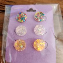 Load image into Gallery viewer, Pre Made 3pkt Resin Earrings
