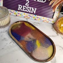 Load image into Gallery viewer, Pre Made Resin Oval Trinket Holder/ Dish
