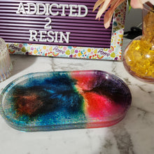 Load image into Gallery viewer, Pre Made Resin Oval Trinket Holder/ Dish
