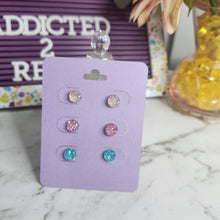 Load image into Gallery viewer, Pre Made 3pkt Resin Earrings
