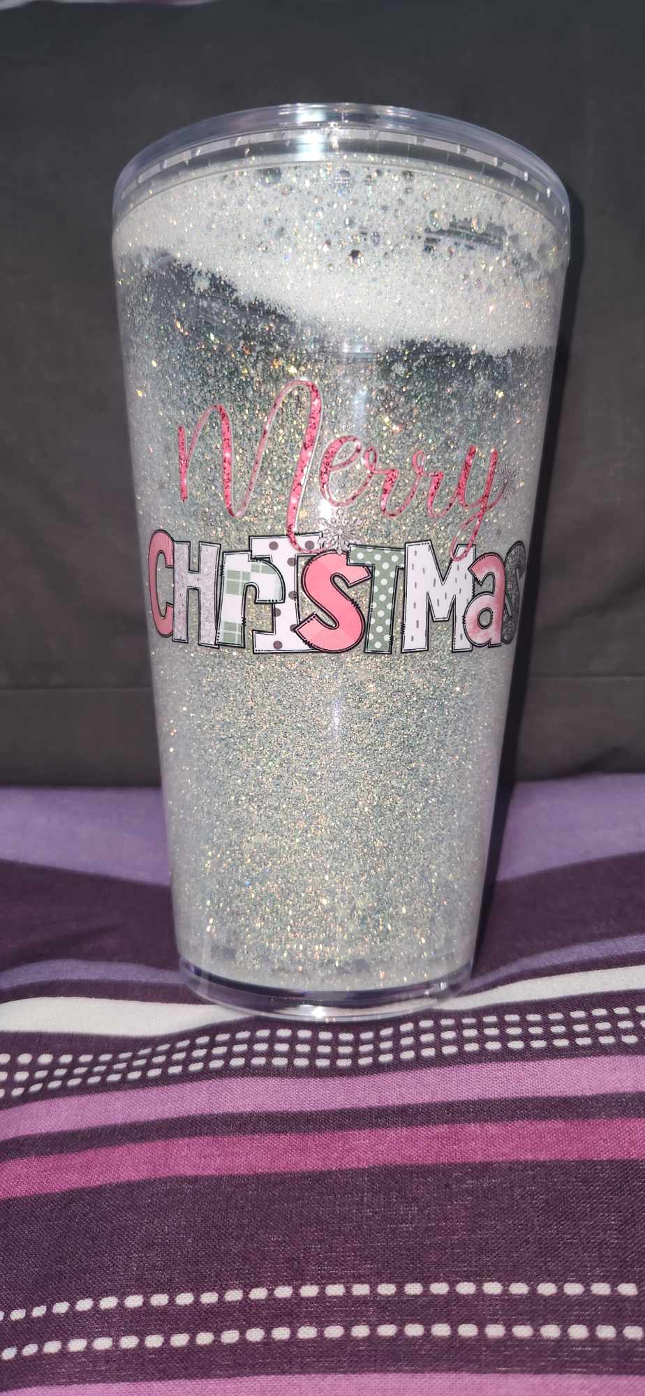 Pre Made Snow Globe Tumbler