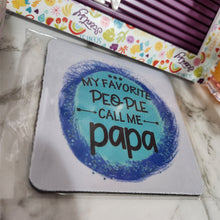 Load image into Gallery viewer, Printed  Father&#39;s Day  Mug Coasters- PRE MADE
