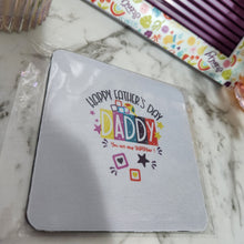 Load image into Gallery viewer, Printed  Father&#39;s Day  Mug Coasters- PRE MADE
