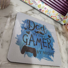 Load image into Gallery viewer, Printed  Father&#39;s Day  Mug Coasters- PRE MADE
