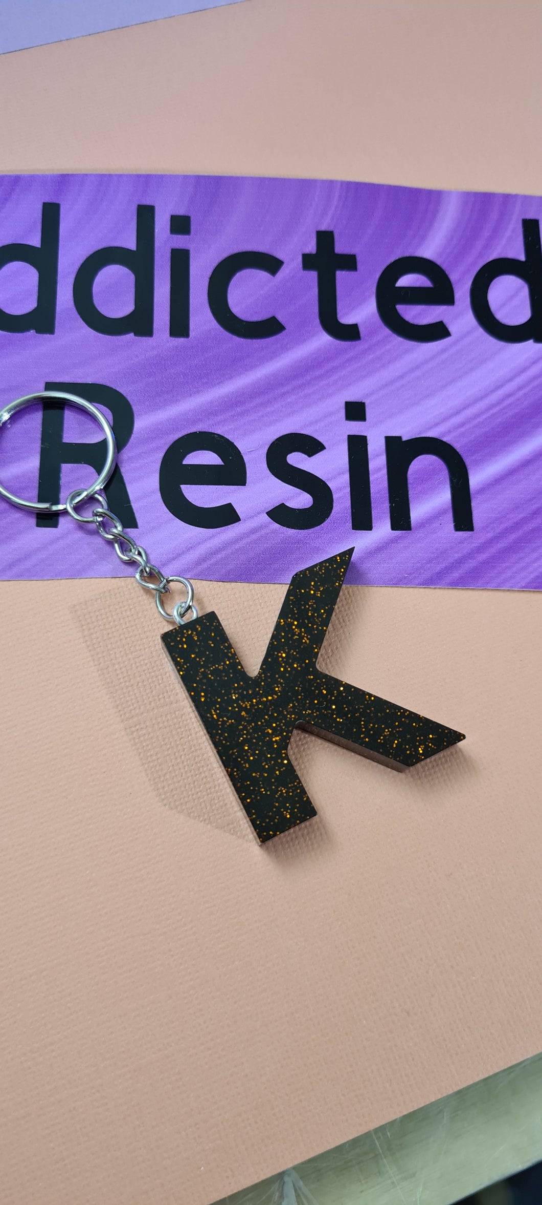 Pre Made Resin Letter K Kerings