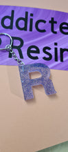 Load image into Gallery viewer, Pre made Resin Letter R Keyrings
