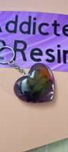 Load image into Gallery viewer, Pre Made Resin 3D Heart Keyrings
