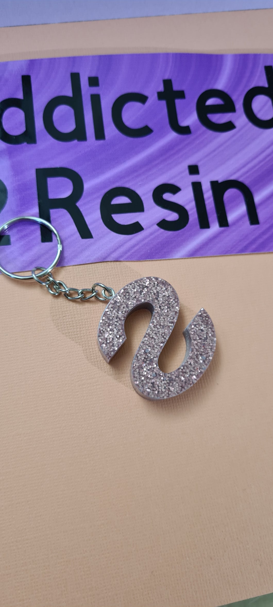 Pre Made Resin Letter S Keyrings