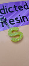 Load image into Gallery viewer, Pre Made Resin Letter S Keyrings
