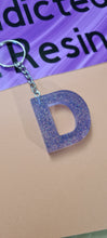 Load image into Gallery viewer, Pre Made Resin Letter D Keyrings
