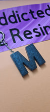 Load image into Gallery viewer, Pre Made Resin Letter M Keyrings
