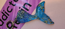 Load image into Gallery viewer, Pre made resin mermaid tail keyrings
