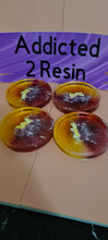 Load image into Gallery viewer, Pre Made Resin  Coaster set of 4
