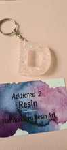 Load image into Gallery viewer, Pre Made Resin Letter D Keyrings
