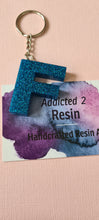 Load image into Gallery viewer, Pre Made Resin Letter F Keyrings
