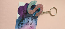 Load image into Gallery viewer, Pre Made Resin Letter S Keyrings
