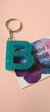 Load image into Gallery viewer, Pre Made Resin Letter B Keyrings
