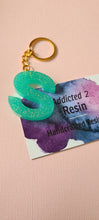 Load image into Gallery viewer, Pre Made Resin Letter S Keyrings
