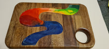 Load image into Gallery viewer, Spotted Gum Hand Crafted Chopping Board/ Serving Board with Resin
