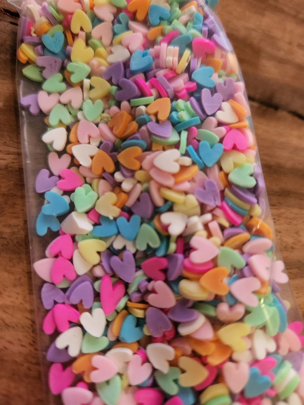 Clay Rainbow Hearts