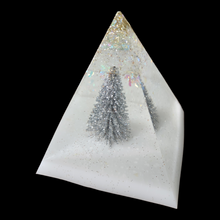 Load image into Gallery viewer, Pre Made Resin  Pyramid Paper Weight/ Décor
