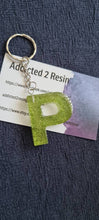 Load image into Gallery viewer, Pre Made Resin Letter P Keyrings
