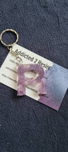 Load image into Gallery viewer, Pre made Resin Letter R Keyrings
