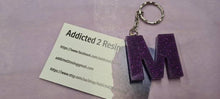 Load image into Gallery viewer, Pre Made Resin Letter M Keyrings
