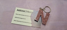 Load image into Gallery viewer, Pre Made Resin Letter N Keyrings
