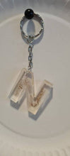 Load image into Gallery viewer, Pre Made Resin Letter N Keyrings
