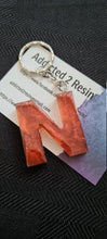 Load image into Gallery viewer, Pre Made Resin Letter N Keyrings
