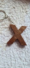 Load image into Gallery viewer, Pre Made Resin Letter X Keyrings
