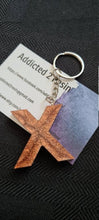 Load image into Gallery viewer, Pre Made Resin Letter X Keyrings
