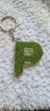 Load image into Gallery viewer, Pre Made Resin Letter P Keyrings
