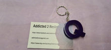 Load image into Gallery viewer, Pre Made Resin Letter Q Keyrings
