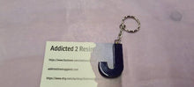 Load image into Gallery viewer, Pre Made Resin Letter J Keyrings
