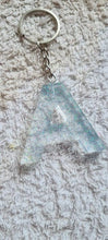 Load image into Gallery viewer, Pre Made Resin Letter A Keyrings
