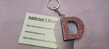 Load image into Gallery viewer, Pre Made Resin Letter D Keyrings
