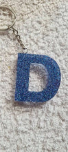 Load image into Gallery viewer, Pre Made Resin Letter D Keyrings
