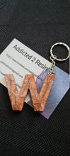 Load image into Gallery viewer, Pre Made Resin Letter W Keyrings
