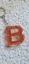 Load image into Gallery viewer, Pre Made Resin Letter B Keyrings
