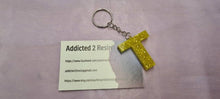 Load image into Gallery viewer, Pre Made Resin Letter T Keyrings
