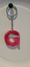 Load image into Gallery viewer, Pre Made Resin Letter G Keyrings
