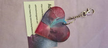 Load image into Gallery viewer, Pre Made Resin Large Heart Keyrings
