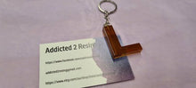 Load image into Gallery viewer, Pre Made Resin Letter L Keyrings
