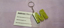 Load image into Gallery viewer, Pre Made Resin Letter M Keyrings
