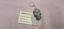 Load image into Gallery viewer, Pre Made Resin Flat Skull Keyring
