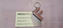 Load image into Gallery viewer, Pre Made Resin Letter F Keyrings
